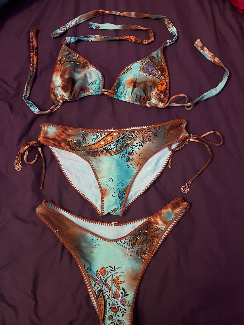 NWOT Lulifama collectors limited edition swimsuit bikini with two bottom options